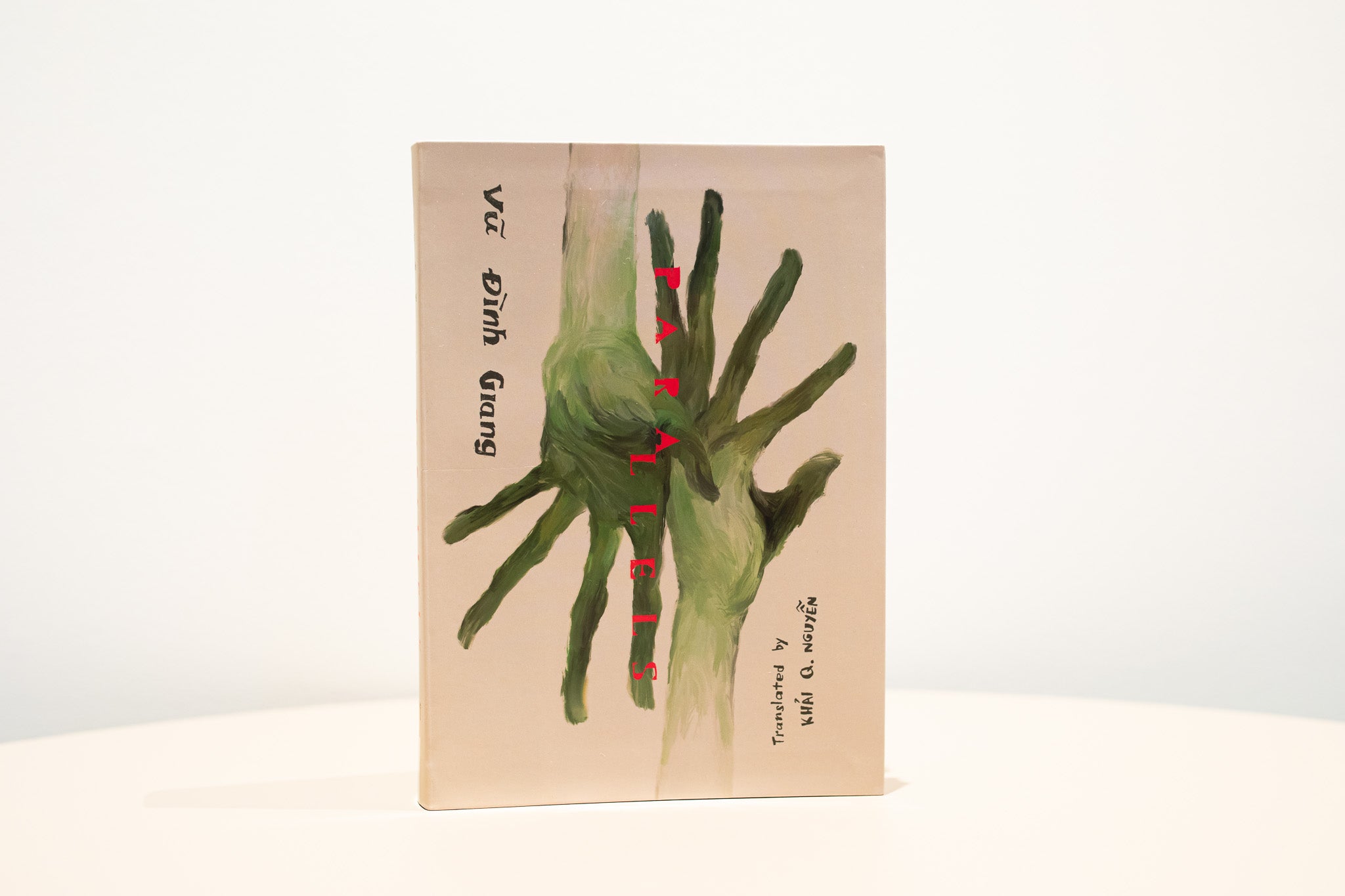 Book cover with illustration of a hand 