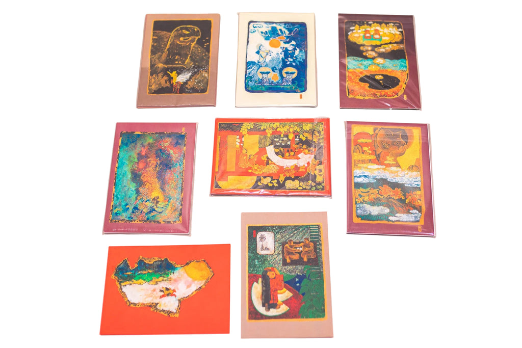 Collection of art print postcards